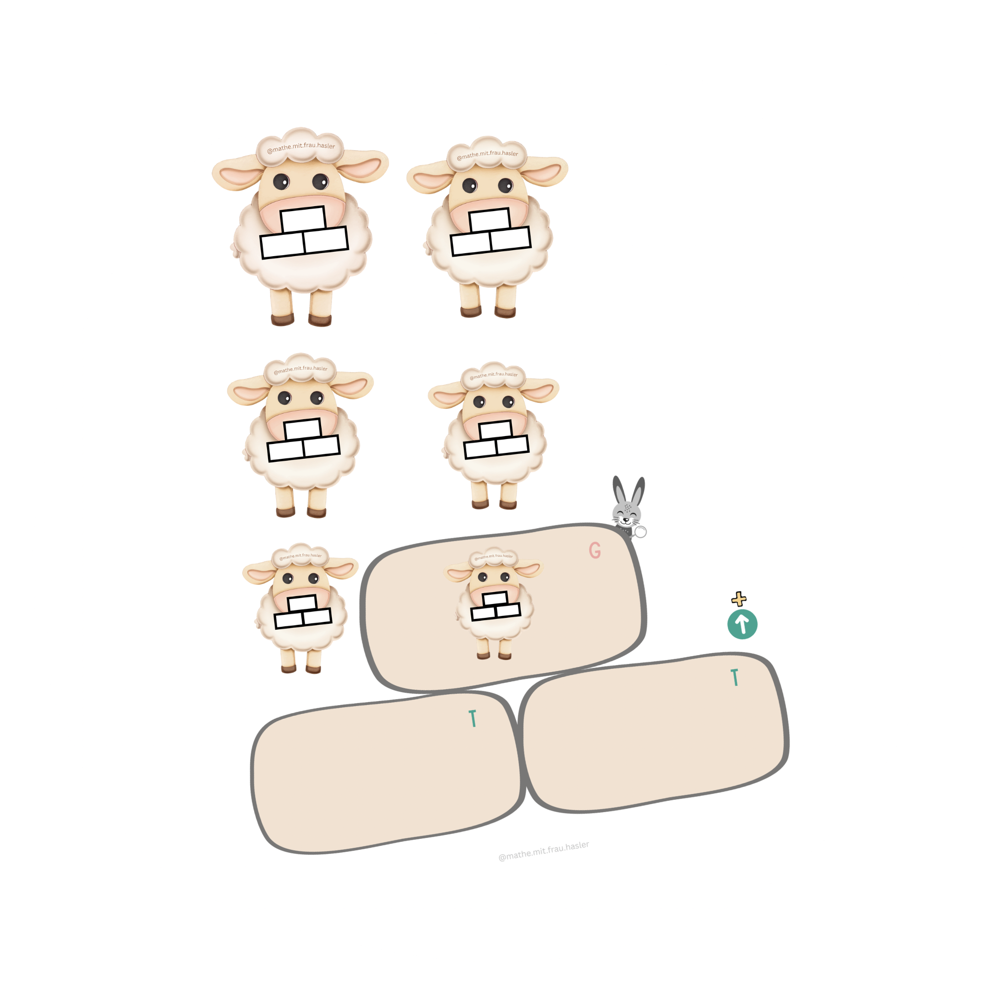 Vorlage zum Lösen von Rechenmauern